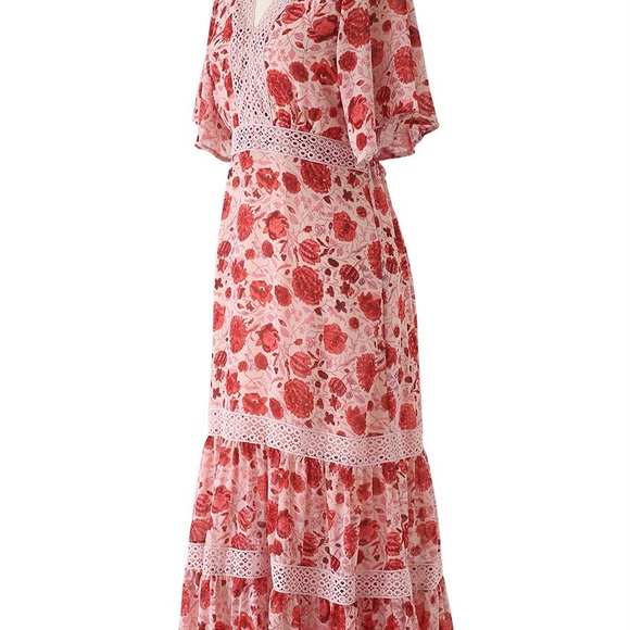 Floral Red Dress - Picture 2 of 3